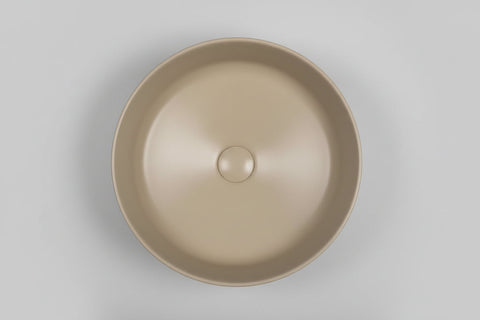 Colour Plus-37 Round Above-Counter Basin – Peach Fuzz top