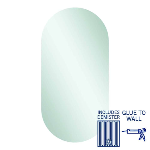 Duke Polished Edge Pill Mirror