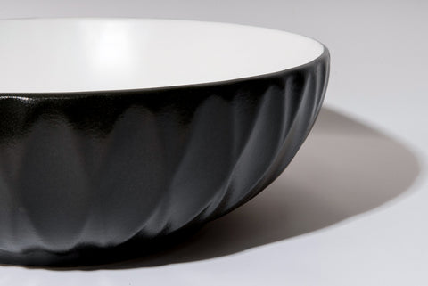 Claya - P-Ruby 40 Ruby-Cut Textured Basin, Matte Black