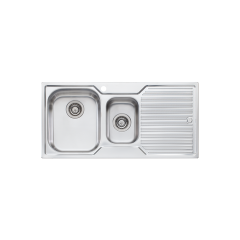 Oliveri - Diaz 1 & 1/2 Bowl Sink With Drainer