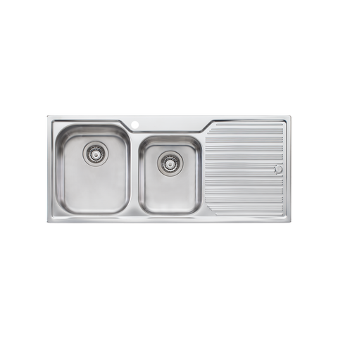 Oliveri - Diaz 1 & 3/4 Bowl Sink With Drainer
