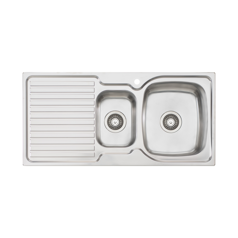 Oliveri - Endeavour 1 & 1/2 Bowl Sink With Drainer
