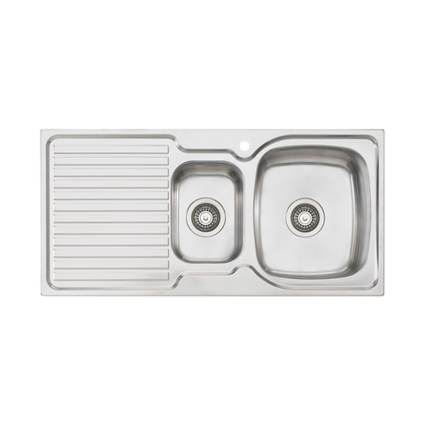 Oliveri - Endeavour 1 & 1/2 Bowl Sink With Drainer