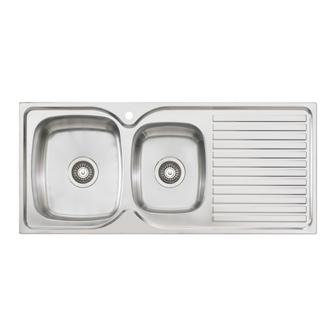 Oliveri - Endeavour 1 & 3/4 Bowl Sink With Drainer