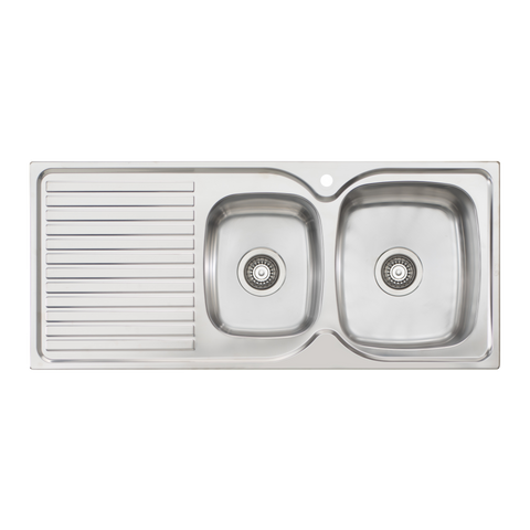 Oliveri - Endeavour 1 & 3/4 Bowl Sink With Drainer