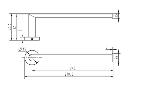 Modern National - Eva Towel Holder