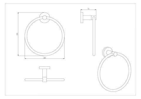Linkware - Elle Elite Towel Ring