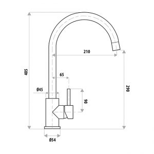 Linkware - Elle Project Sink Mixer Chrome