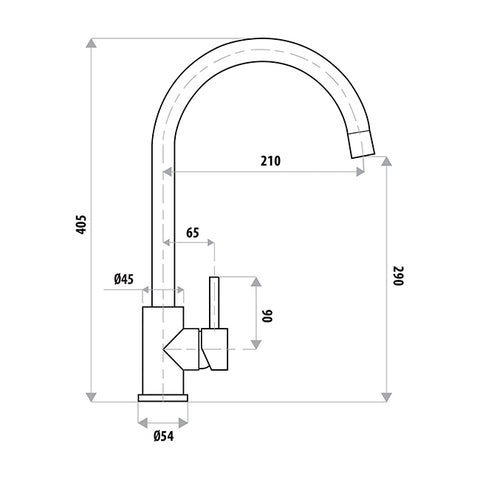 Linkware - Elle Project Sink Mixer Gun Metal