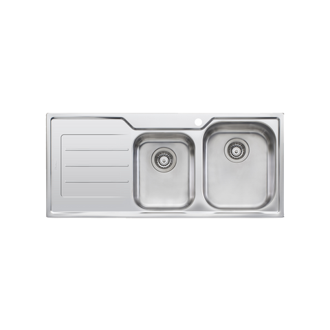 Oliveri - Flinders 1 & 3/4 Bowl Sink With Drainer