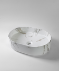 Stone Look Basin 500mm Matte White Bathroom