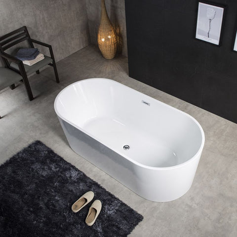 Alpine - Galaxy Oval Freestanding Bath 130cm White