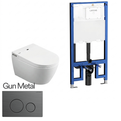 Lafeme Sesto Inwall Cistern Wall Hung Smart Toilet