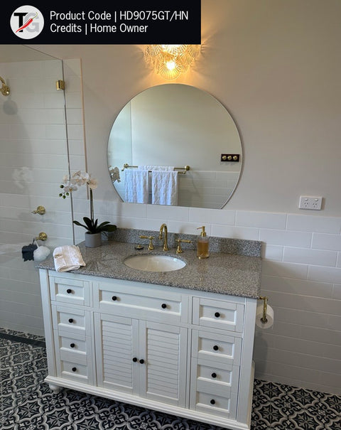 Hamilton D Shaped Polished Edge Mirror