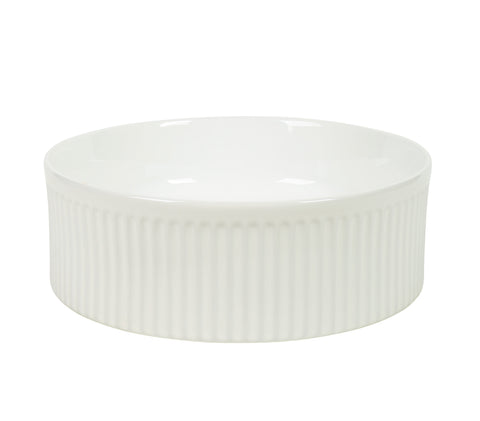 Claya - LUCID-37-Gloss Round Basin, Gloss White