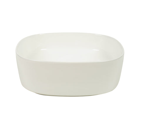 Claya - SQ-37 Square Basin, Gloss White