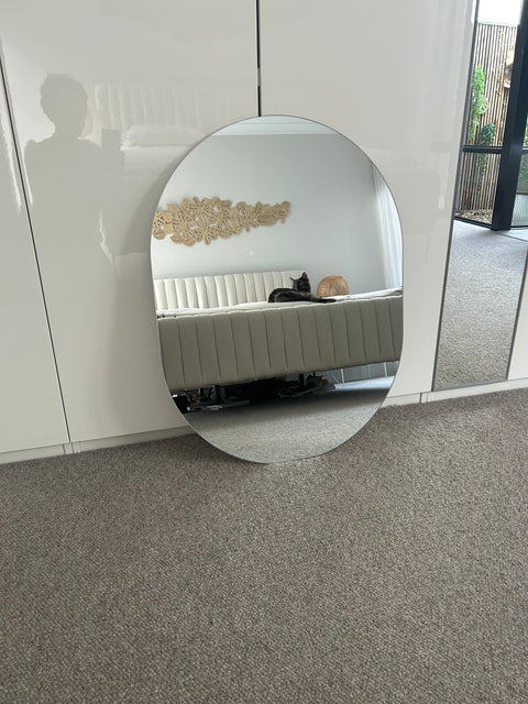 Ebony & Flo - Aden Frameless Pill Shape Mirror 60 x 80cm