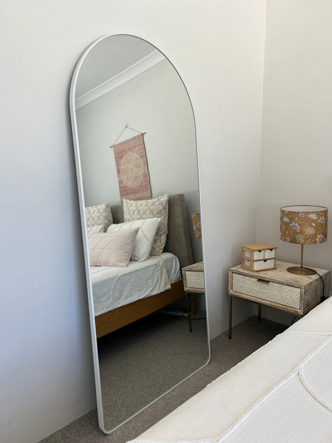 Ebony & Flo - Elin Metal Framed Arch Mirror  180CM x 80CM