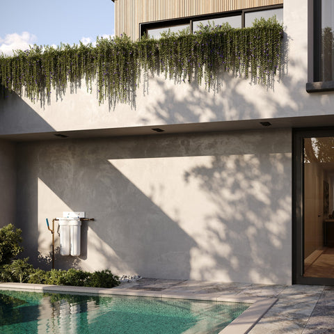 Oliveri HiFlow Twin 20-inch Whole of House system lifestyle