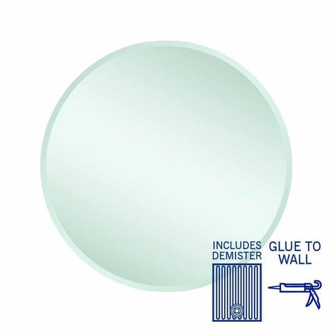 Kent 18mm Bevel Round Mirror