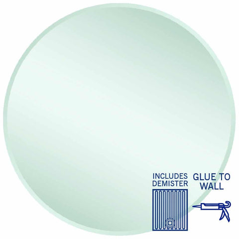 Kent 18mm Bevel Round Mirror