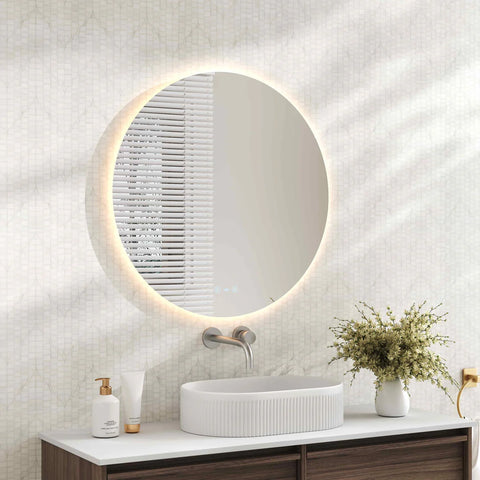 Mercio - Luna Back Lit LED Mirror with Adjustable LED Lighting