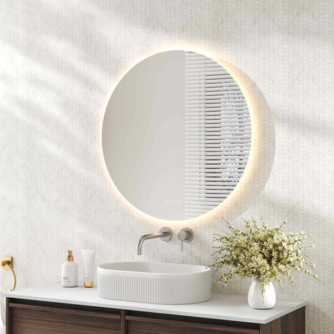 Mercio - Luna Back Lit LED Mirror with Adjustable LED Lighting