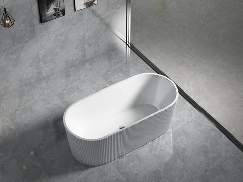 Lukka Bathware - Agena Fluted Acrylic Free-Standing Bath