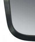 Matte Black Framed LED Mirror 810x610mm