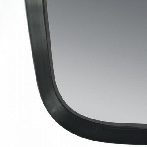 Matte Black Framed LED Mirror 810x610mm