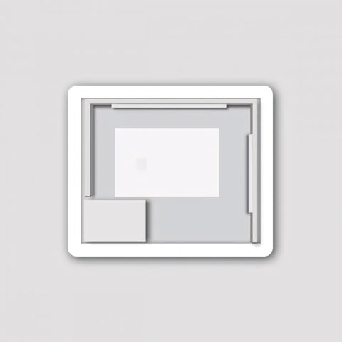 Aqua Perla - LED Mirror - Curved Edges 900x750mm