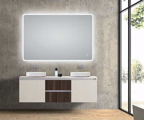 Aqua Perla - LED Mirror - Mounted Vertical or Horizonta 1200x800mm