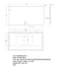 LED Mirror - Backlit 1500x800mm dimensions