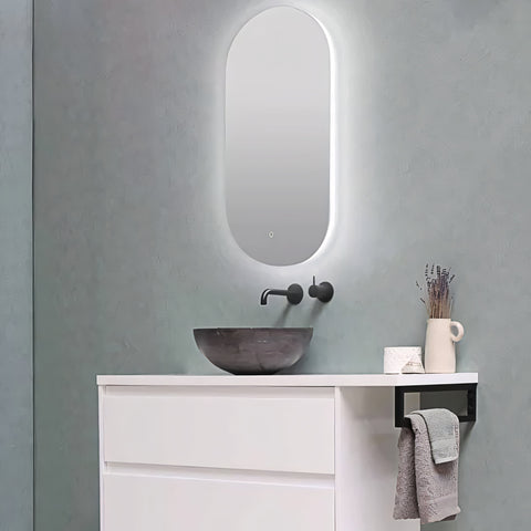 Aqua Perla - LED Mirror - Oval 600x900mm