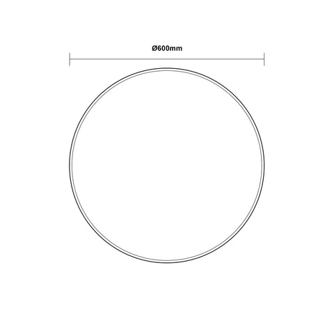 LED Mirror - Front Light 600mm