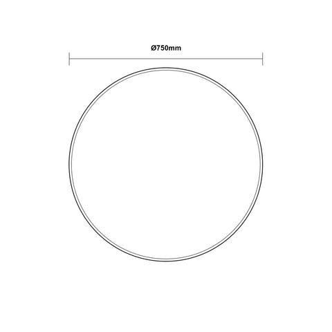 LED Mirror - Front Lit 750mm
