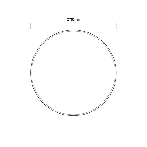 LED Mirror - Back Lit 750mm