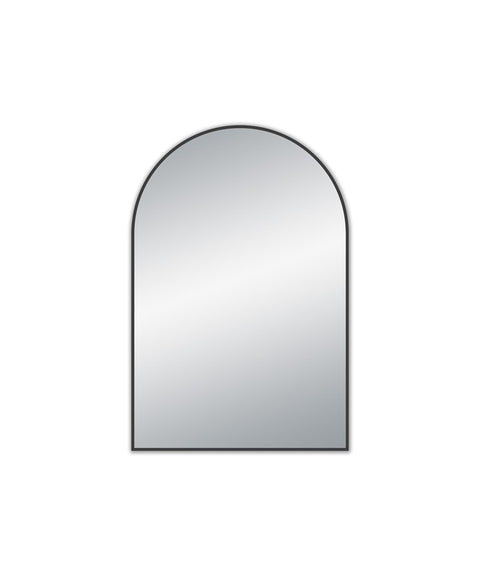 Aqua Perla - Matte Black Framed Mirror 600x900x21.5mm