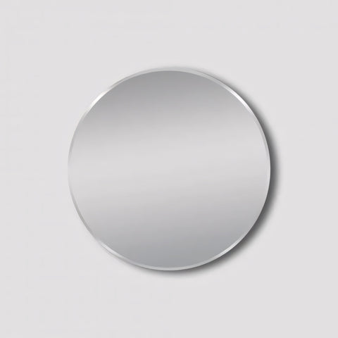 Aqua Perla - Matte Brushed Nickel Framed Mirror 800mm