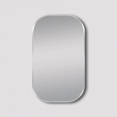 Aqua Perla - Matte Brushed Nickel Framed Mirror 450x750mm