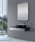 Matte Brushed Nickel Framed Mirror 600x900mm