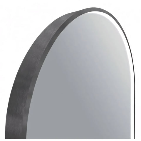 Aqua Perla - Gunmetal Framed LED Mirror 600x900mm