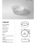 LUNA-40 spec sheet