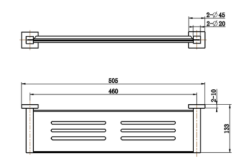 Modern National - Lux Metal Shelf