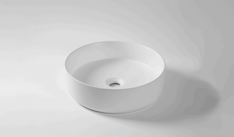 400mm Round Matte White Above Counter Basin Australia