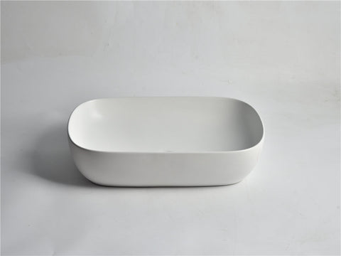 Claya - Oval 60 Gloss White Oval Basin, 610mm