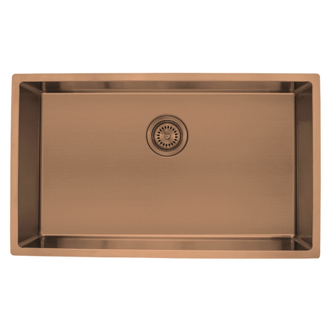 Modern National - Large Single Bowl Sink 66L in 4 Finishes