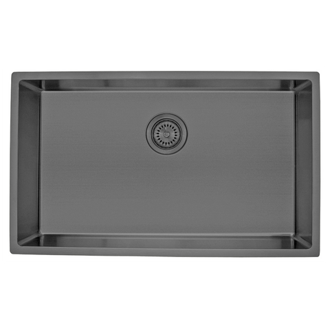 Modern National - Large Single Bowl Sink 66L in 4 Finishes