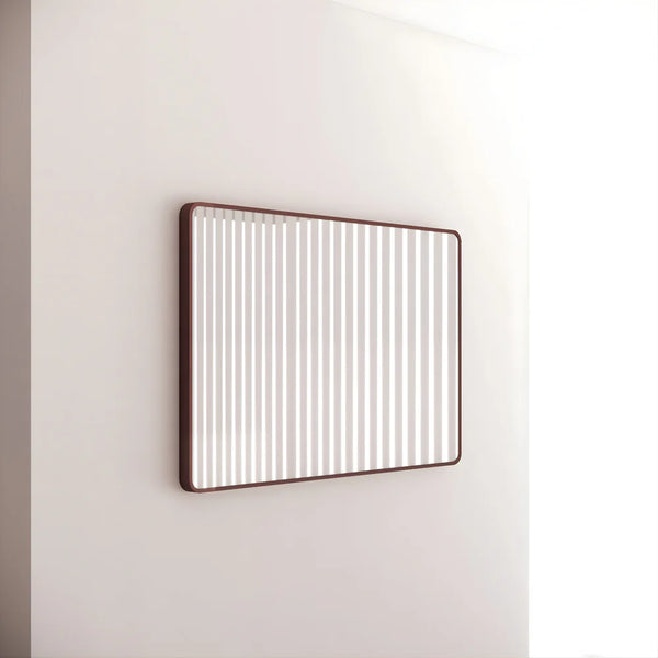 Aqua Perla - Brushed Copper Framed Rectangle Plain Mirror 1200*800mm