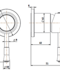 Modern National -Modern National - Montpellier Shower Mixer